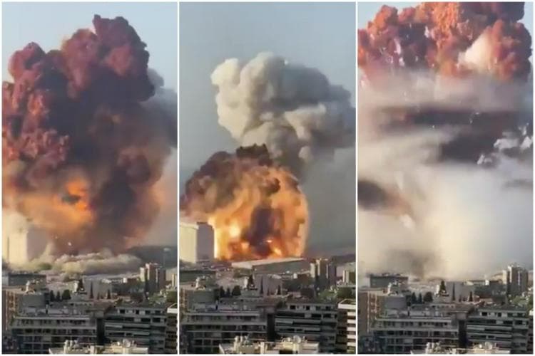 Videos: Lebanese capital rocked by huge explosion