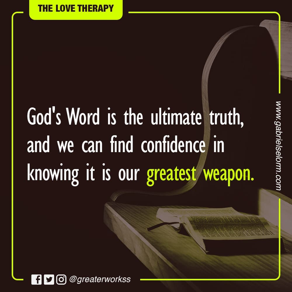 The Love Therapy: THE SWORD OF THE SPIRIT