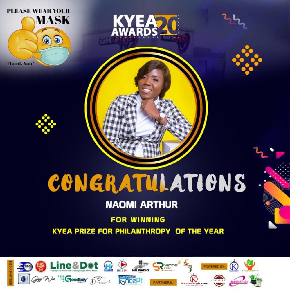 CEO of Zena foundation, Mrs Naomi Arthur-Teinor wins KEA philanthropist award of the year